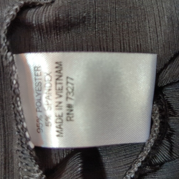 Apt. 9 Women's Black 3/4 Sleeve Roll-Tab Peplum Blouse Size XL - Picture 9 of 10